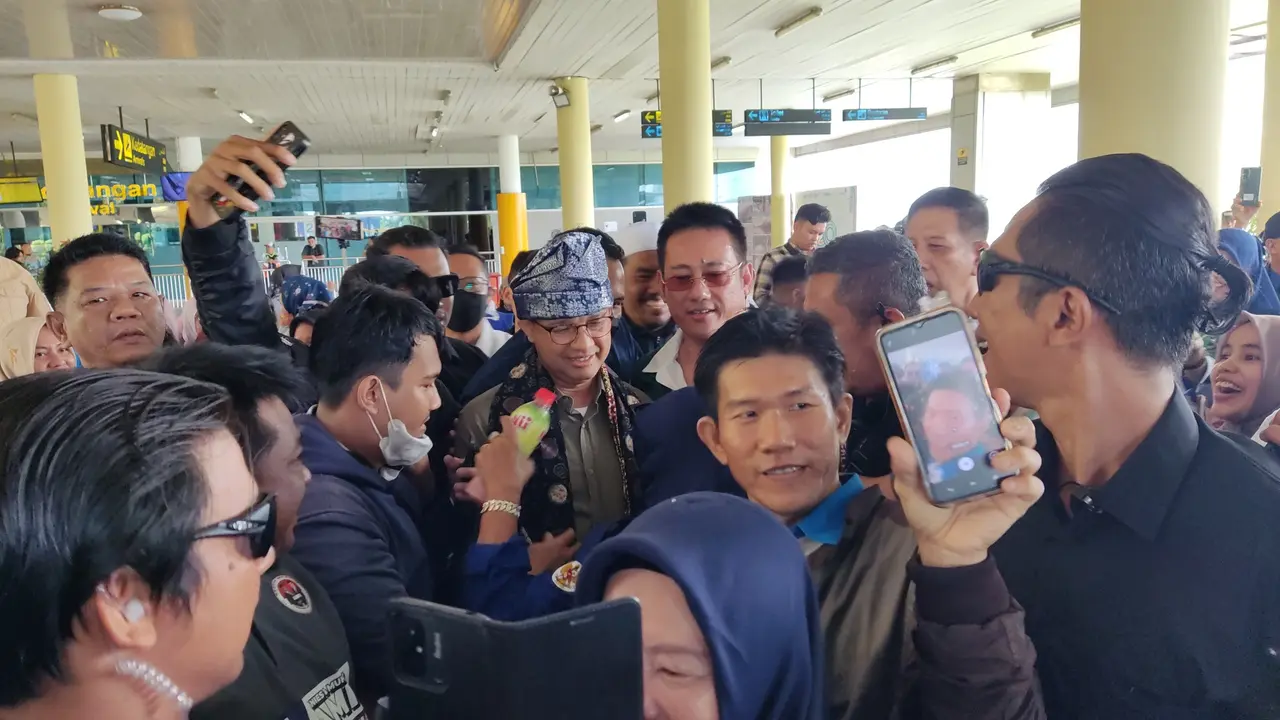 Calon Presiden (Capres) nomor urut satu, Anies Baswedan melanjutkan kampanyenya di Provinsi Jambi pada Kamis (14/12/2023).