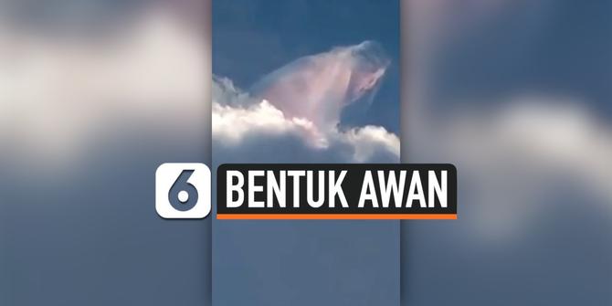 VIDEO: Viral Penampakan Awan Berbentuk Sosok Manusia