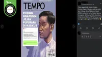 Gambar sampul Majalah Tempo menyinggung jejak digital fufufafa. (sumber: Facebook)