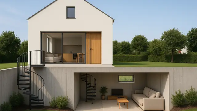 Gambar Desain Rumah Kecil dengan Basement/ChatGPT