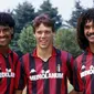 Trio legenda AC Milan: Dari kiri ke kanan: Frank Rijkaard, Marco van Basten, Ruud Gullit (AC Milan). 