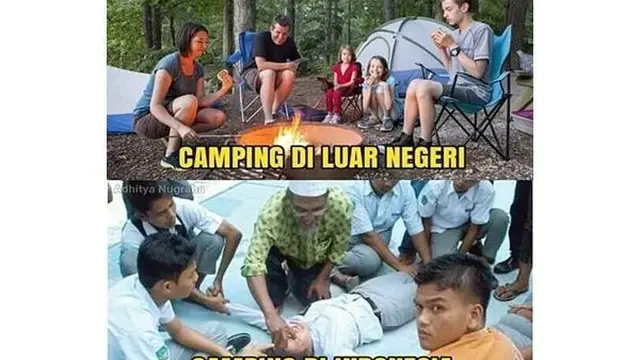 5 Meme Momen Kocak Saat Sedang Kemah Ini Bikin Ngakak