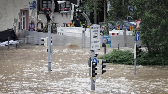 Banjir Rendam Kawasan Bersejarah di Heidelberg Jerman