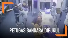 Seorang wanita memukul petugas  keamanan bandara Suvarnabhumi, Bangkok. Ia dinyatakan bersalah dan didenda 2000 THB atau senilai 890 ribu rupiah.