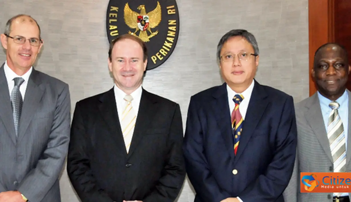 Sekretaris Jenderal KKP Gellwynn Jusuf bersama Duta Besar Australia Mr.Greg Moriarty melepas dan memberi pengarahan kepada peserta Australian Leadership Award Fellowships (ALAF)  pada, Senin (22/8).