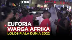 Berita video euforia para suporter Tunisia dan Maroko usai timnas kebanggaan mereka lolos ke Piala Dunia 2022