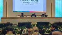 Paparan publik PT Astra Agro Lestari Tbk (AALI), Selasa (23/4/2024). (Foto: Liputan6.com/Arief RH)