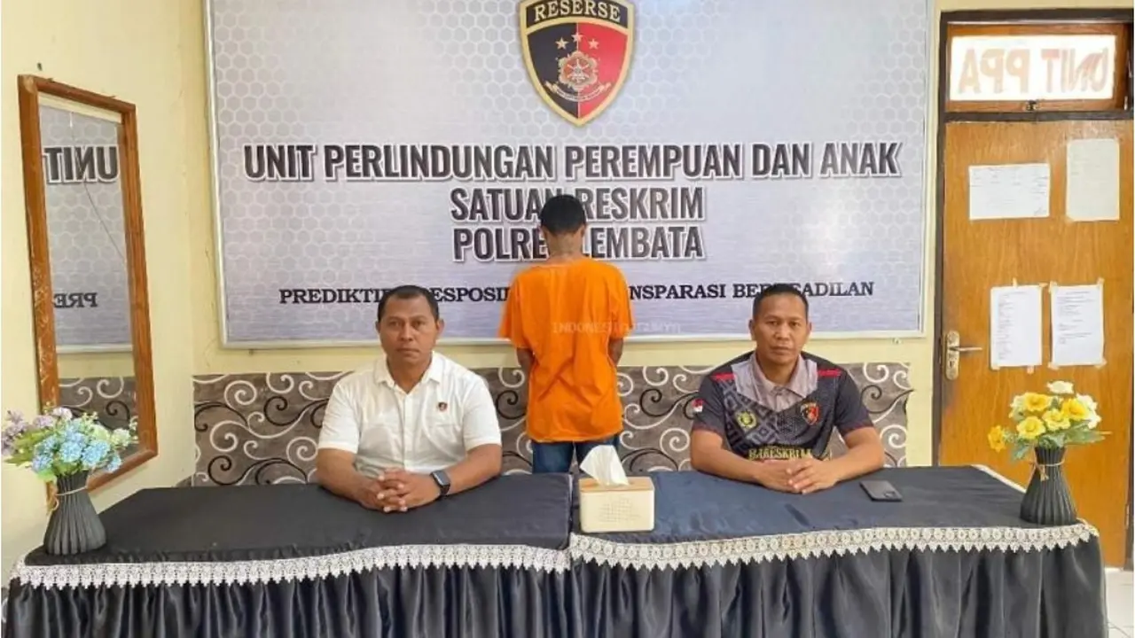 Tersangka pencabulan siswi SLB di Lembata. (Foto: Liputan6.com/Istimewa)