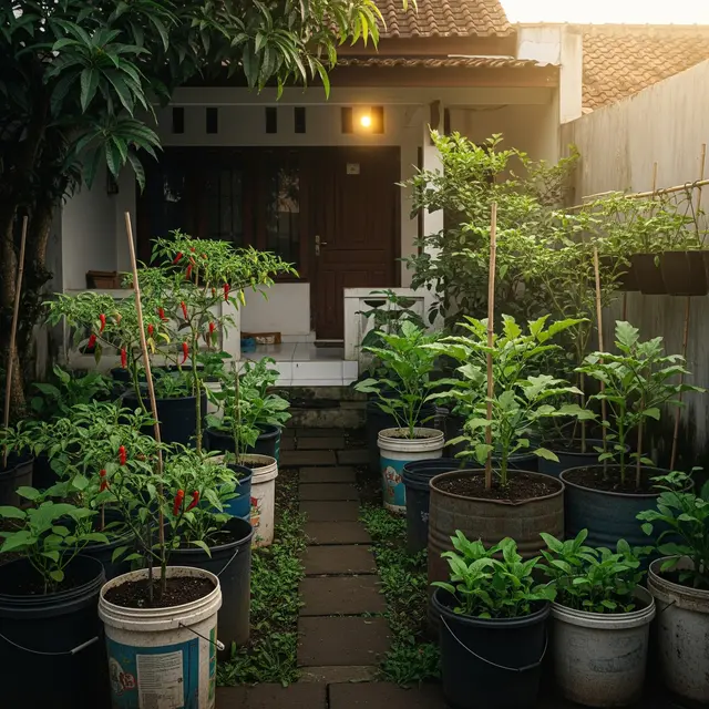 9 Ide Kebun Sayur Hemat Biaya di Kontrakan Sepetak, Panen Segar Lahan Terbatas