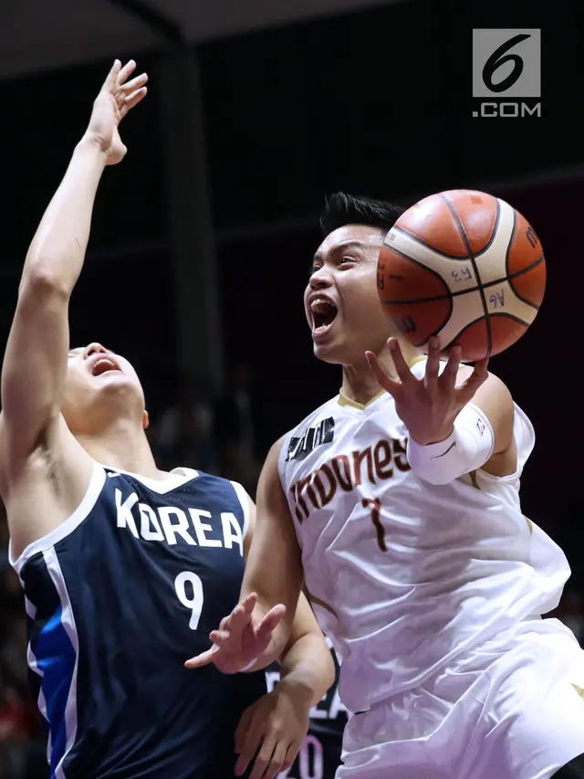 Timnas Basket Putra Indonesia Kalah Telak dari Korea