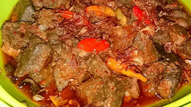 Hati Sapi Bumbu Merah