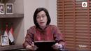 Menteri Keuangan Sri Mulyani Indrawati membacakan puisi sebagai Tokoh Perempuan Inspiratif pada acara Anugerah Perempuan Hebat 2021 yang digelar secara daring. (Liputan6.com)