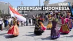 Upacara pembukaan the 5thEarth Dancer Folklore Festival dilakukan di halaman gedung parlemen Yunani
