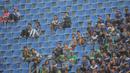 Sepinya penonton saat pertandingan persahabatan antara Persib Bandung melawan Malaysia All Stars di Stadion Si Jalak Harupat, Bandung, Sabtu (24/10/2015). (Bola.com/Nicklas Hanoatubun)