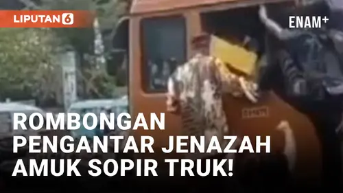 VIDEO: Rombongan Pengantar Jenazah Keroyok Sopir Truk di Cilincing