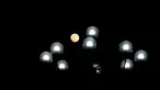 Bulan purnama terlihat di Yangon, Myanmar (29/11/2020). Festival Tazaungdaing, yang juga dikenal sebagai Festival Cahaya, jatuh pada hari bulan purnama di bulan kedelapan kalender tradisional Myanmar. (Xinhua/U Aung)
