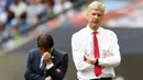 Pelatih Arsenal, Arsene Wenger, saat pertandingan melawan Chelsea pada final Piala FA di Stadion Wembley, Sabtu (27/5/2017). Arsenal menang 2-1. (EPA/ Andy Rain)