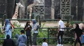 Pengunjung saat menikmati suasana Taman Margasatwa Ragunan, Jakarta, Jumat (5/8/2025). (Kapanlagi.com/Budy Santoso)