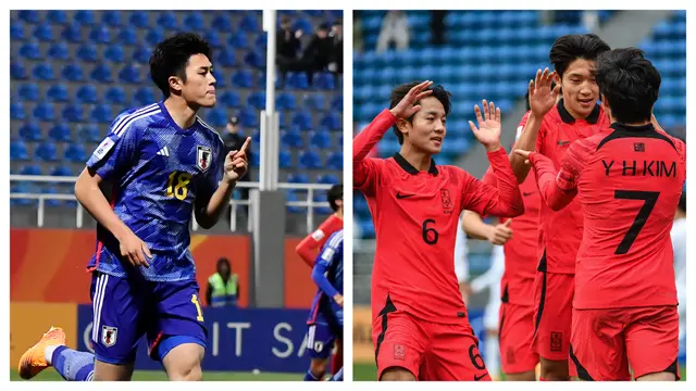 Foto: Menangi Laga Perempatfinal Piala Asia U-20, Dua Tiket Terakhir Piala Dunia U-20 2023 Milik Jepang dan Korea Selatan