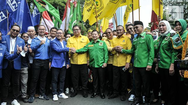 Tiga Petinggi Koalisi Indonesia Bersatu Jalan Bersama ke KPU