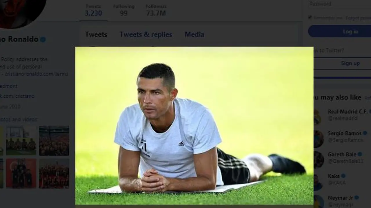 Cristiano Ronaldo latihan perdana bersama Juventus