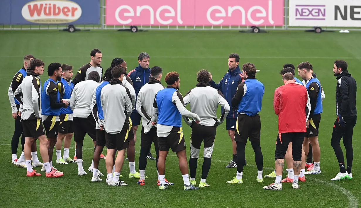 Juventus akan menjamu Manchester City pada pertandingan keenam fase league Liga Champions 2024/2025. (Isabella BONOTTO/AFP)