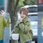 Wendy Red Velvet tampil dengan warna rambut terbarunya yang berwarna merah. Pertanda comeback? (source: Top Star News)