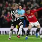 Winger Manchester United Antony gagal memberi pengaruh saat melawan Newcastle di Carabao Cup (AFP)