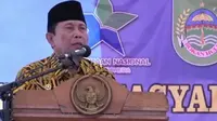 Bupati Rokan Hulu, Sukiman, usai&nbsp;meresmikan gedung perpustakaan daerah Kabupaten Rokan Hulu, Riau, Kamis (16/3/2023). (Liputan6.com/ Ist)