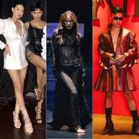 Gaya Edge Para Tamu Fashion Show Harry Halim yang Terinspirasi Vampire. [Instagram]