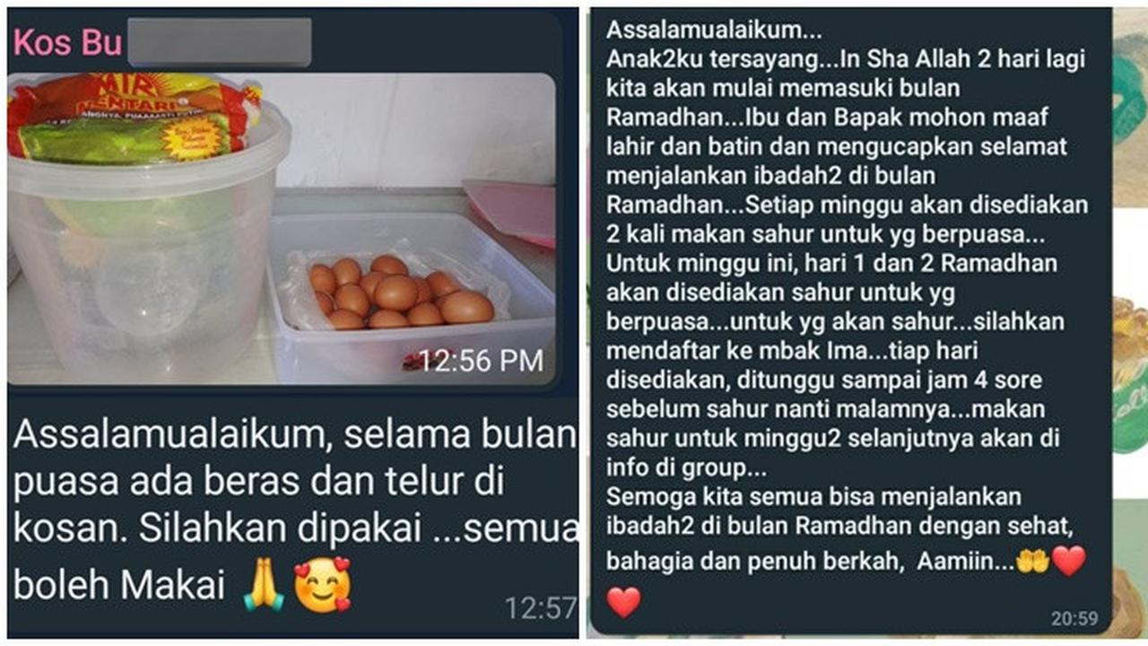 6 Kebaikan Ibu Kos Selama Ramadhan Ini Bikin Tersentuh, Dianggap Anak Sendiri