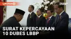 Jokowi Terima Surat Kepercayaan 10 Dubes LBBP