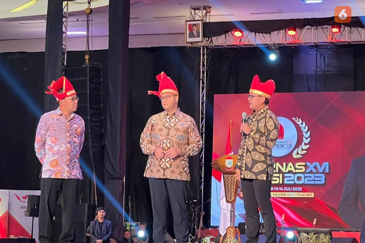 Anies Baswedan jadi pembicara pada Rakernas Apeksi di Makassar (Liputan6.com/Fauzan)