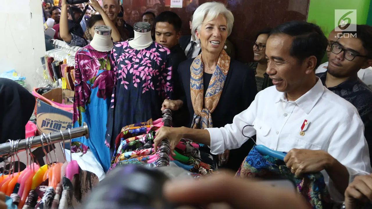 Jokowi ajak Bos IMF ke Pasar Tanah Abang