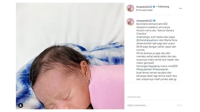 Nina Zatulini Lahirkan Anak Ketiga, Ini 8 Potret Perjalanan Kehamilannya