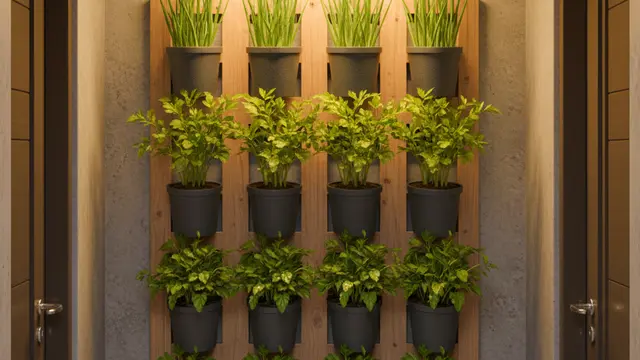 Desain Kebun Sayur Mini di Lorong Rumah by gemini