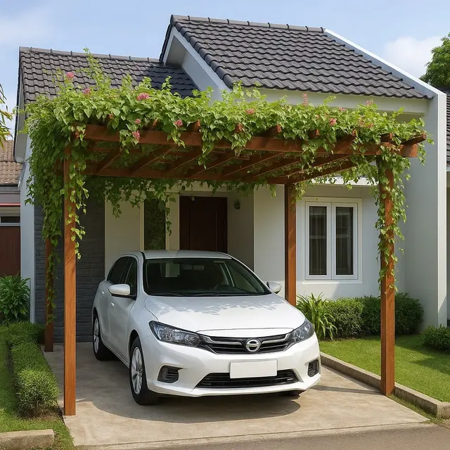 Inspirasi Gambar Desain Garasi di Perumahan Subsidi