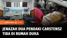 Jenazah dua pendaki Gunung Carstensz, Elsa Laksono dan Lilie Wijayati Poegiono tiba di Bandara Soekarno Hatta, Senin petang. Keduanya lalu dibawa ke rumah duka di Jakarta dan Bandung.