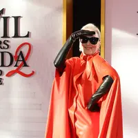 Meryl Streep hadirkan vibes Lady Boss dengan leather look di World Premiere The Devil Wears Prada 2 (Photo by ANGELA WEISS / AFP)