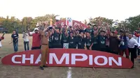 Bank Sulselbar FC jadi juara Liga Pelajar U-16 zona Sulawesi Selatan 2018. (Bola.com/Abdi Satria)