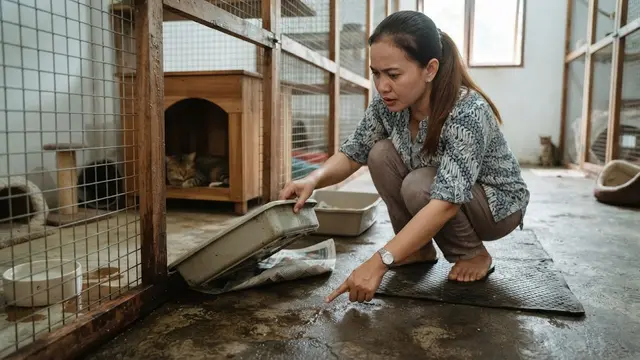 Bagian Kandang Kucing yang Perlu Diperiksa saat Udara Mulai Lembap