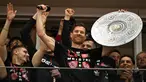 Pelatih Xabi Alonso menjadi salah satu orang yang paling berperan dalam gelar juara Bundesliga pertama Bayer Leverkusen. (AFP/Ina Fassbender)