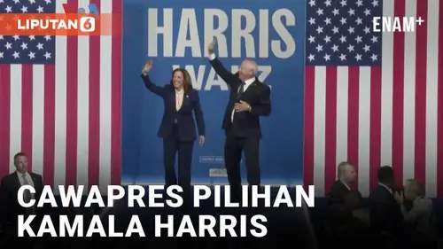 VIDEO: Kamala Harris Pilih Tim Walz Sebagai Cawapresnya