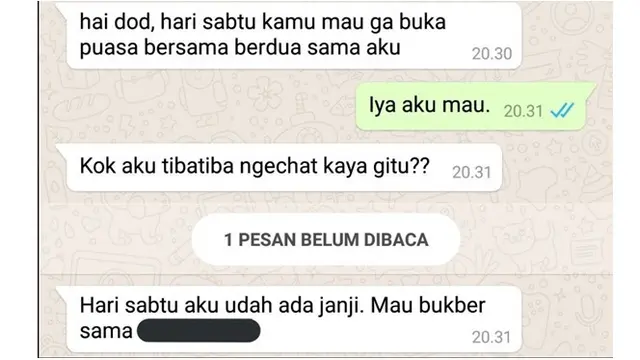 Pria Ini Pakai Cara Unik Ajak Buka Puasa Gebetan, Ujungnya Bikin Miris