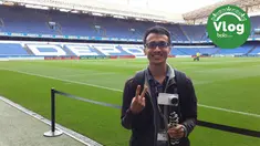 Vlog jurnalis Bola.com, Okky Herman Dilaga yang akan menyaksikan laga Deportivo La Coruna vs Barcelona