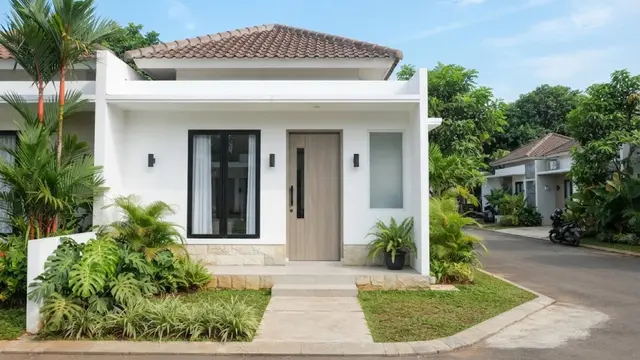 Warna Pintu untuk Rumah Kecil Berdinding Putih