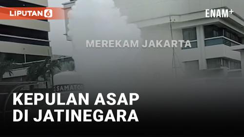 VIDEO: Asap Mengepul di Jatinegara Akibat Tabung Oksigen Bocor