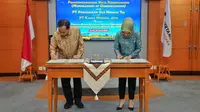 PT PGN Tbk (PGN) atau PGAS selaku Subholding Gas Pertamina menandatangani komitmen Nota Kesepahaman (MOU) &nbsp;dengan PT Karya Mineral Jaya (KMK), Selasa, 23 Januari 2024. (Foto: PGN)