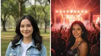 Prompt AI Edit Foto Nonton Konser Band Rock. Foto: Gemini