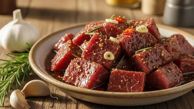 Marinasi Daging Sate Sapi